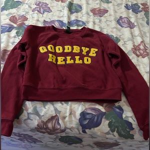 Maroon sweatshirt